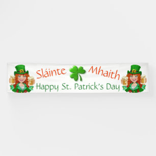 Saint Patrick's Day Spandoek