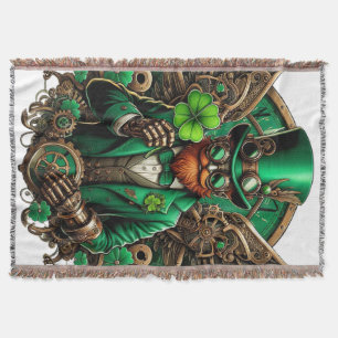 Saint Patrick's Day steampunk klaver Deken