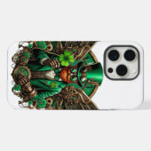 Saint Patrick's Day steampunk klaver iPhone Hoesje (Achterkant horizontaal)
