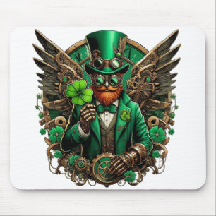 Saint Patrick's Day steampunk klaver Muismat