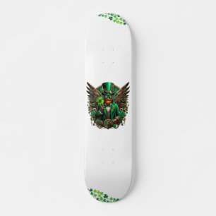 Saint Patrick's Day steampunk klaver Skateboard