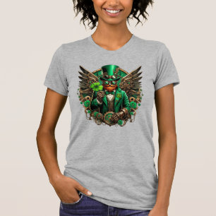 Saint Patrick's Day steampunk klaver T-shirt