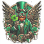 Saint Patrick's Day steampunk Sticker (Voorkant)