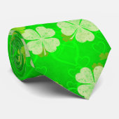 Saint Patrick's Day Tons de Cravate Shamrock verte (Roulé)