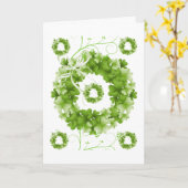 Saint Patrick's Day Wenskaart Kaart (Gele Bloem)