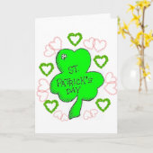 Saint Patrick's Day Wenskaart Kaart (Gele Bloem)