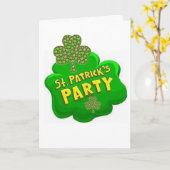 Saint Patrick's Day Wenskaart Kaart (Gele Bloem)
