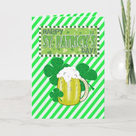 Saint Patrick's Day Wenskaart Kaart (Voorkant)