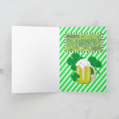 Saint Patrick's Day Wenskaart Kaart (Binnen)