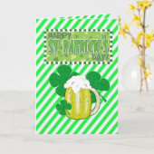 Saint Patrick's Day Wenskaart Kaart (Gele Bloem)