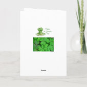 Saint Patrick's Day Wenskaart Kaart (Achterkant)