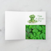 Saint Patrick's Day Wenskaart Kaart (Binnen)