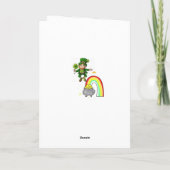 Saint Patrick's Day Wenskaart Kaart (Achterkant)