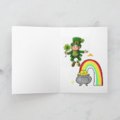 Saint Patrick's Day Wenskaart Kaart (Binnen)