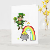 Saint Patrick's Day Wenskaart Kaart (Gele Bloem)