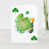 Saint Patrick's Day Wenskaart Kaart (Voorkant)