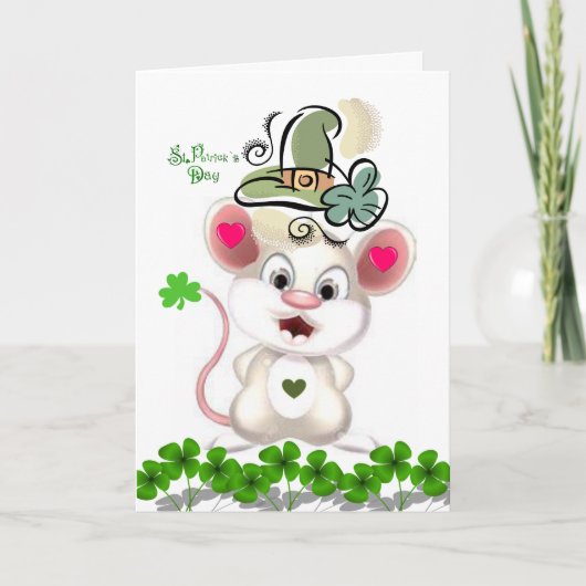 Saint Patrick's Day Wenskaart Kaart (Voorkant)