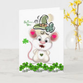Saint Patrick's Day Wenskaart Kaart (Gele Bloem)