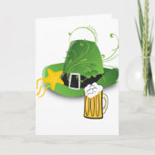 Saint Patrick's Day Wenskaart Pet Beer Kaart (Voorkant)