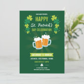Saint Patricks Flyer-uitnodiging Kaart (Staand voorkant)