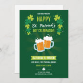 Saint Patricks Flyer-uitnodiging Kaart (Voorkant / Achterkant)
