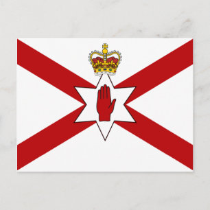 Saint Patrick's For Northern Ireland Crowned flag Briefkaart