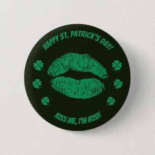 Saint Patrick's Kus me, ik ben Ierse Button