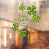 Saint Patrick's Lucky Charm Shamrocks Cute Raamsticker (Vel 2)