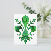 Saint Patrick's Lucky Fleur de lis Briefkaart (Staand voorkant)