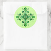 Saint Patrick's Lucky Fleur de lis Ronde Sticker (Tas)