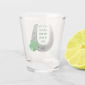 Saint Patrick's Lucky Hoefijzer Shot Glas (Achterkant)