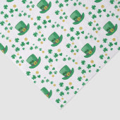 Saint Patrick's Lucky Leprechaun, Munt en Klavers Tissuepapier (Detail)