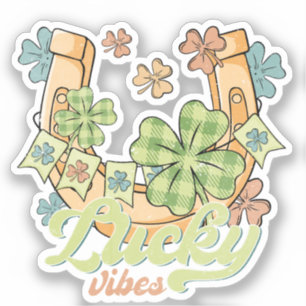 Saint Patrick's Lucky Vibes Sticker
