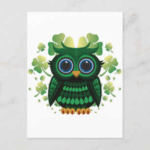 Saint Patrick's Owl Briefkaart