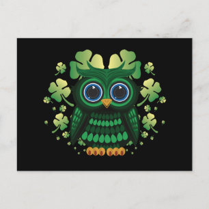 Saint Patrick's Owl Briefkaart