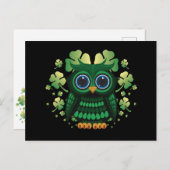 Saint Patrick's Owl Briefkaart (Voorkant / Achterkant)