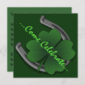 Saint Patrick's Party nodigt u uit tot persoonlijk Kaart (Voorkant / Achterkant)