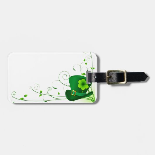 Saint Patricks Shamrock Bagagelabel (Voorkant horizontaal)
