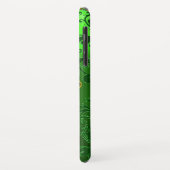 SAINT PATRICK'S SHAMROCK GREEN DAMASK MONOGRAM Case-Mate iPhone CASE (Achterkant/links)