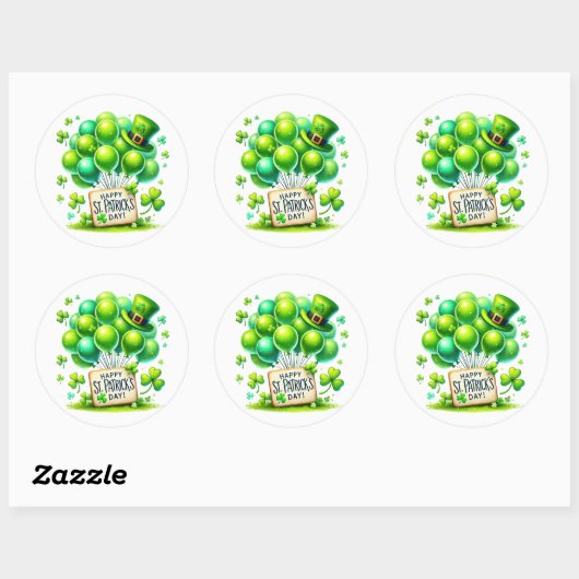 Saint Patrick's Stickers (Feuille)