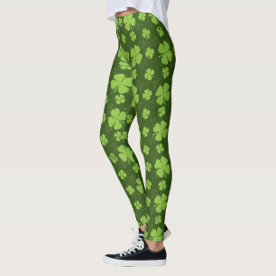 SAINT PATRICKS VIER LEAF CLOVER LEGGINGS