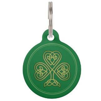 SAINT PATRICS KELTISCHE KRUIS GROEN HUISDIERPENNING