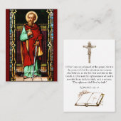 Saint Paul - Carte de prière (Appartement) (Devant / Derrière)