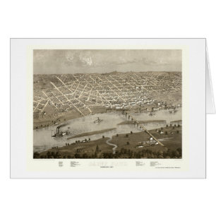 Saint Paul, carte panoramique de manganèse - 1867