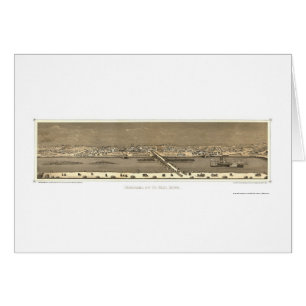 Saint Paul, carte panoramique de manganèse - 1873