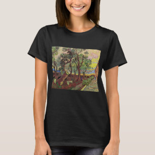 Saint Paul Hospital en Garden van Vincent van Gogh T-shirt