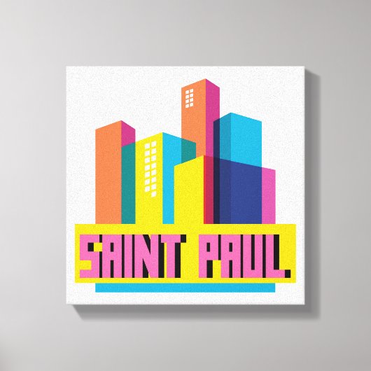 Saint Paul in design Canvas Afdruk (Voorkant)