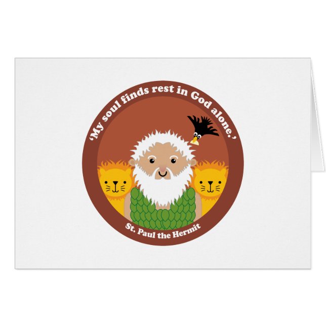 Saint Paul l'Hermite (Devant horizontal)