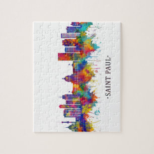 Saint Paul Minnesota Skyline Legpuzzel