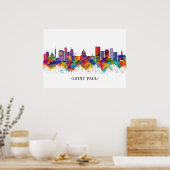 Saint Paul Minnesota Skyline Poster (Keuken)